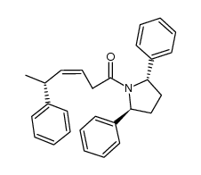 3-己烯-1-酮,1-[(2S,5S)-2,5-二苯基-1-吡咯烷基]-5-苯基-,(3Z,5R)- 结构式