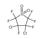 3,4-二氯六氟四氢噻吩-1,1-二氧化物 结构式