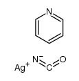 氰酸根合(N)(吡啶)银 结构式