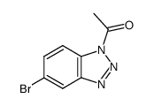 1-(5-溴-1H-苯并三唑-1-基)乙酮 结构式