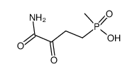 (4-氨基-3,4-二氧代丁基)甲基次膦酸 结构式