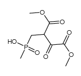 Butanedioic acid, 2-[(hydroxymethylphosphinyl)methyl]-3-oxo-, 1,4-dimethyl ester 结构式