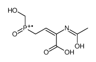2-Butenoic acid, 2-(acetylamino)-4-(hydroxymethylphosphinyl)- 结构式
