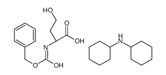 2S-N-Cbz-高丝氨酸二环己胺盐 结构式