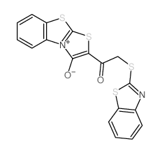 2-(1,3-benzothiazol-2-ylthio)-1-(3-hydroxy-45-[1,3]thiazolo[2,3-b][1,3]benzothiazol-2-yl)ethanone 结构式