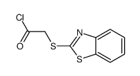 2-(苯并噻唑-2-基硫代)乙酰氯 结构式