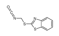 Benzothiazole, 2-[(isocyanatomethyl)thio]- (9CI) 结构式