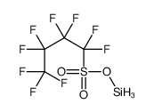 1,1,2,2,3,3,4,4,4-九氟-1-丁烷磺酸硅酯 结构式