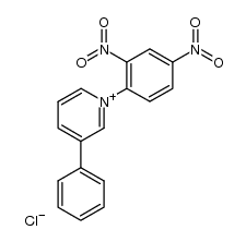 1-(2,4-二硝基苯基)-3-苯基吡啶鎓氯化物 结构式