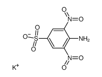 4-氨基-3,5-二硝基苯磺酸钾 结构式