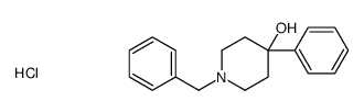 1-苄基-4-苯基哌啶-4-醇盐酸盐 结构式