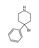 4-溴-4-苯基哌啶 结构式