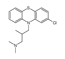 2-氯-N,N,β-三甲基-10H-吩噻嗪-10-丙胺 结构式