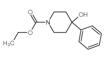 Ethyl 4-hydroxy-4-phenyl-1-piperidinecarboxylate 结构式