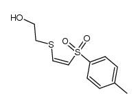 Ethanol, 2-[[(1Z)-2-[(4-methylphenyl)sulfonyl]ethenyl]thio]- 结构式