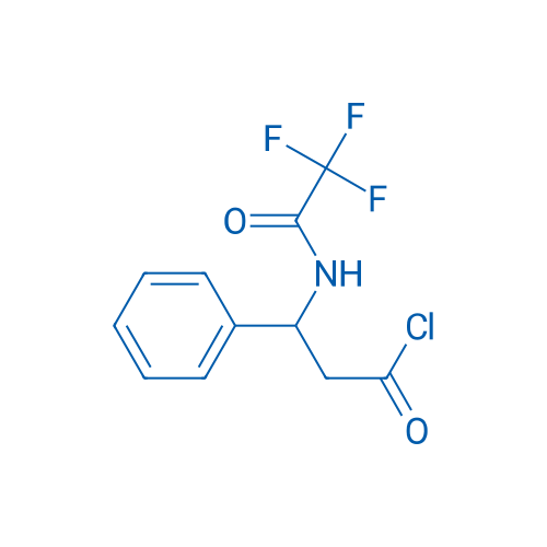 Benzenepropanoyl chloride, β-[(2,2,2-trifluoroacetyl)amino]- 结构式