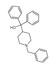 1-苄基-α,α-二苯基-4-哌啶甲醇 结构式