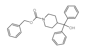 4-羟基二苯基甲基哌啶-1-羧酸苄酯 结构式