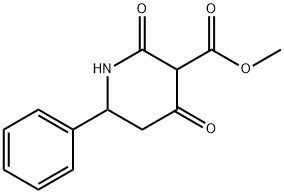 2,4-二氧代-6-苯基-3-哌啶羧酸甲酯 结构式
