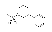 1-(甲磺酰基)-3-苯基哌啶 结构式