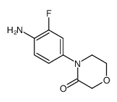 4-(4-氨基-3-氟苯基)吗啉-3-酮 结构式