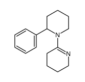 Pyridine, 2,3,4,5-tetrahydro-6-(2-phenyl-1-piperidinyl)- 结构式