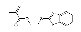 2-Propenoic acid, 2-methyl-, 2-(2-benzothiazolylthio)ethyl ester 结构式