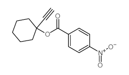 Cyclohexanol, 1-ethynyl-, 1-(4-nitrobenzoate) 结构式