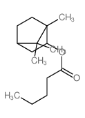 Pentanoic acid, 1,7,7-trimethylbicyclo[2.2.1]hept-2-yl ester 结构式