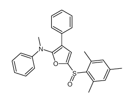 2-Furanamine, N-methyl-N,3-diphenyl-5-[(2,4,6-trimethylphenyl)sulfinyl]- 结构式