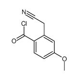 2-(氰甲基)-4-甲氧基苯甲酰氯 结构式