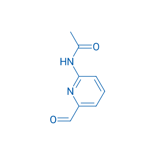 N-(6-甲酰基吡啶-2-基)乙酰胺 结构式