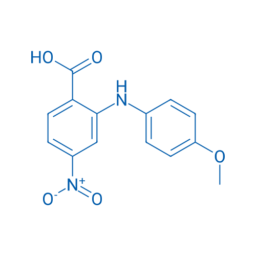 2-(4-甲氧基-苯基氨基)-4-硝基苯甲酸 结构式