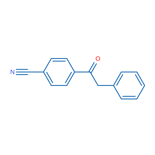 4'-氰基-2-苯基苯乙酮 结构式