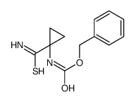Carbamic acid, [1-(aminothioxomethyl)cyclopropyl]-, phenylmethyl ester (9CI) 结构式