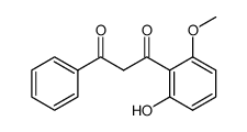1-(2-羟基-6-甲氧基苯基)-3-苯基-1,3-丙二酮 结构式