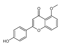 4'-羟基-5-甲氧基黄酮 结构式