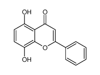 5,8-二羟基黄酮 结构式