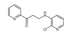 3-[(2-氯-3-吡啶基)氨基]-1-(2-吡啶基)-1-丙酮 结构式