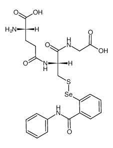 Glycine, L-γ-glutamyl-S-[[2-[(phenylamino)carbonyl]phenyl]seleno]-L-cysteinyl- 结构式