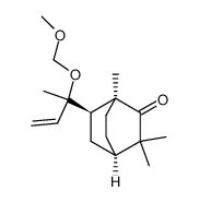 Bicyclo[2.2.2]octan-2-one, 6-[1-(methoxymethoxy)-1-methyl-2-propen-1-yl]-1,3,3-trimethyl-, (1S,4R,6R)- 结构式
