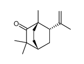 Bicyclo[2.2.2]octan-2-one, 1,3,3-trimethyl-6-(1-methylethenyl)-, (1S,4R,6S)- 结构式