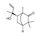 Bicyclo[2.2.2]octan-2-one, 6-(1-hydroxy-1-methyl-2-propen-1-yl)-1,3,3-trimethyl-, (1S,4R,6R)- 结构式