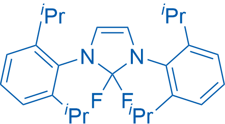 1,3-双(2,6-二异丙基苯基)-2,2-二氟-2,3-二氢-1H-咪唑 结构式