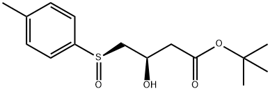 3-羟基-4-[(4-甲基苯基)亚磺酰基]丁酸-1,1-二甲基乙酯 [R-(R*,R*)]- 结构式