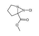 1,6-Diazabicyclo[3.1.0]hexane-5-carboxylic acid, 6-chloro-, methyl ester 结构式