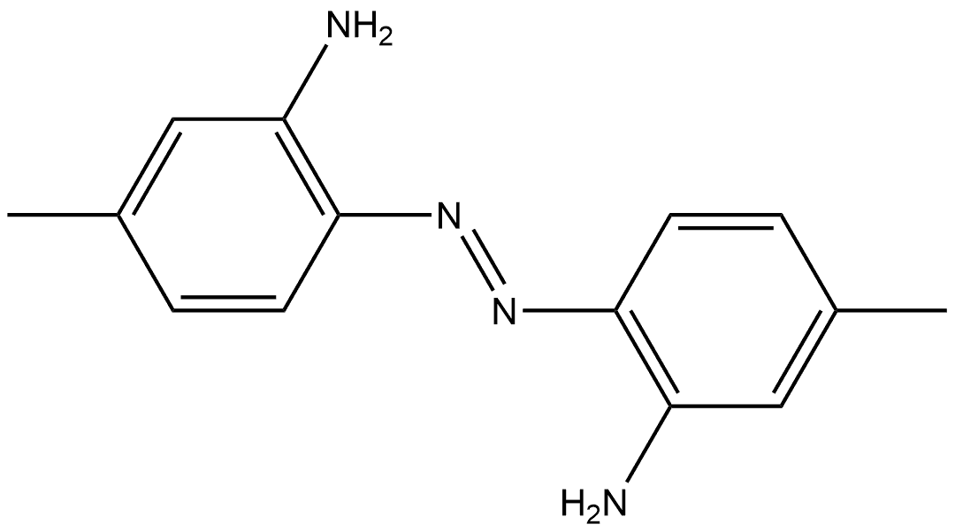 2,2'-偶氮双(5-甲基苯胺) 结构式