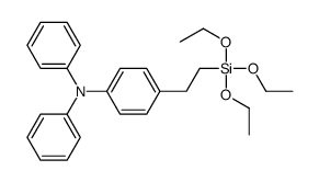 Benzenamine, N,N-diphenyl-4-[2-(triethoxysilyl)ethyl]- 结构式