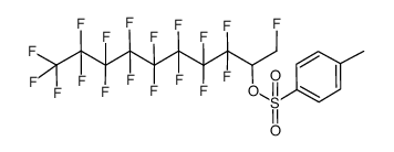 2-Decanol, 1,3,3,4,4,5,5,6,6,7,7,8,8,9,9,10,10,10-octadecafluoro-, 2-(4-methylbenzenesulfonate) 结构式