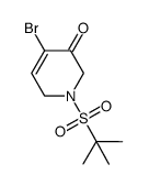 3(2H)-Pyridinone, 4-bromo-1-[(1,1-dimethylethyl)sulfonyl]-1,6-dihydro- 结构式